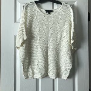 Like New Lane Bryant Open Knit Dolman Sleeve Top